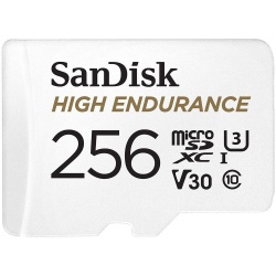 SanDisk High Endurance 100MBs Micro SDXC Card with Adapter 256GB